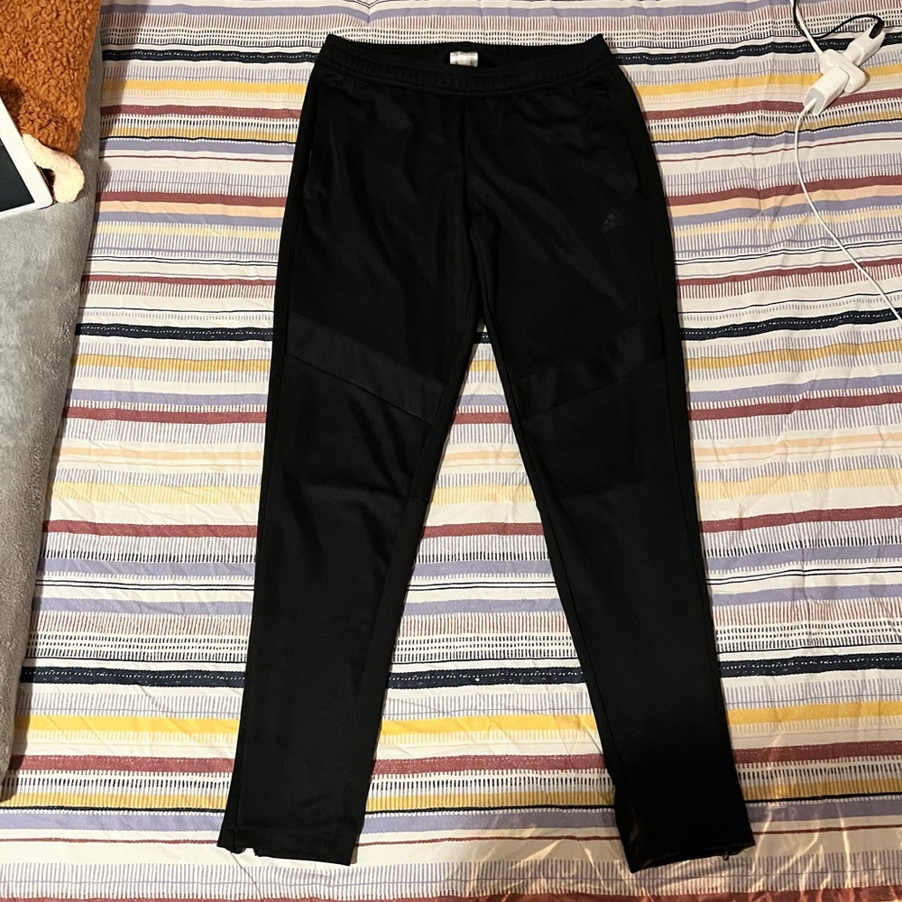Black monochrome adiadas tiro track pants